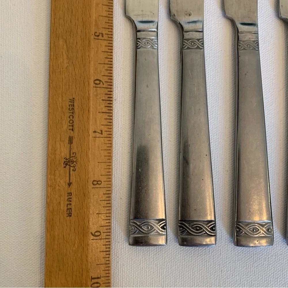 Cambridge Stainless Flatware Danielle Dinner Forks Knives Spoons Set of 12 Pcs